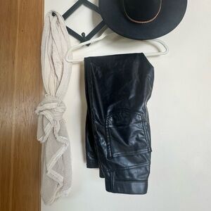 Abercrombie & Fitch Black Leather Detail